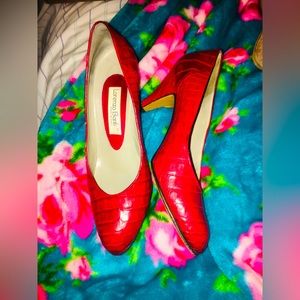 Lorenzo Banfi Leather heels Womens size 8. In great condition